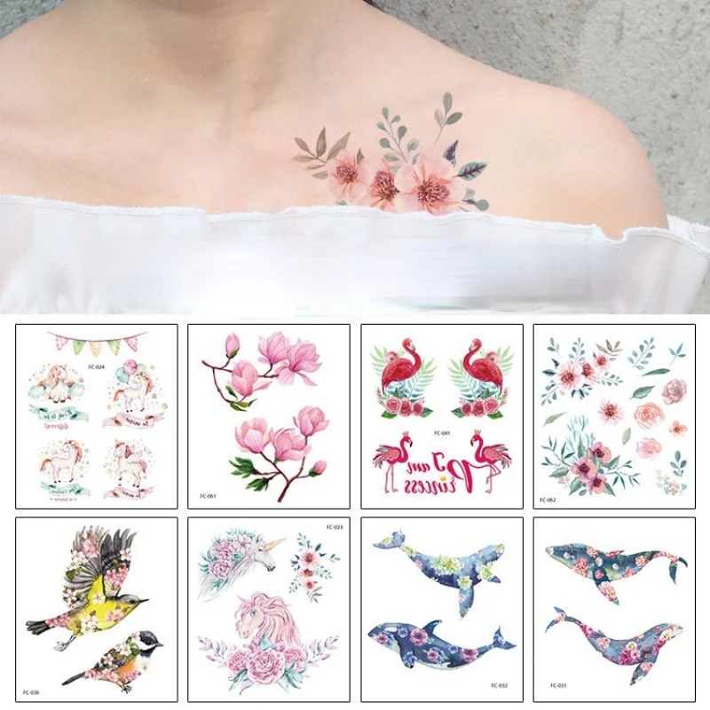 Waterproo Temporary Tattoo Stickers Dream Flower Arm Tattoo Unicorn Flamingo Tattoo Stickers Fake Tattoo Tatuajes Temporales
Waterproo Temporary Tattoo Stickers Dream Flower Arm Tattoo Unicorn Flamingo Tattoo Stickers Fake Tattoo Tatuajes Temporales