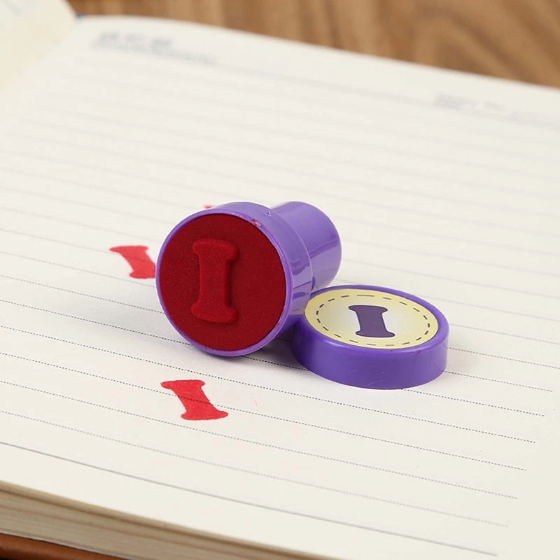 26 Pcs Alphabets Letters Round Stamp Seal Children Gifts Toys Self Inking Scrapbooking Plate Ink Pads Stamper
26 Pcs Alphabets Letters Round Stamp Seal Children Gifts Toys Self Inking Scrapbooking Plate Ink Pads Stamper