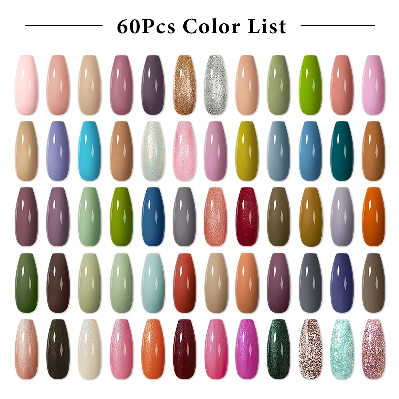 Mtssii 24/60 Pcs Color Gel Nail Polish Lot Soak Off UV Semi Permanent Nails Kit Lacquer Nail Art Design Varnish Wholesale Set
Mtssii 24/60 Pcs Color Gel Nail Polish Lot Soak Off UV Semi Permanent Nails Kit Lacquer Nail Art Design Varnish Wholesale Set