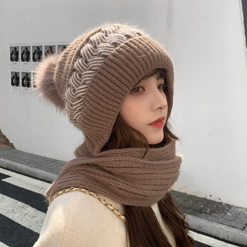 2022 Hat Fashion Female Winter Wool Hat Scarf Joker Warm Season And Thicken The Knitting Scarf Luxury Cashmere Hat
2022 Hat Fashion Female Winter Wool Hat Scarf Joker Warm Season And Thicken The Knitting Scarf Luxury Cashmere Hat