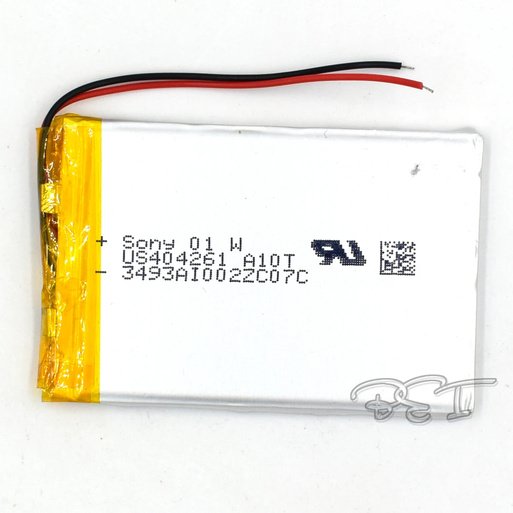 3.7V Rechargeable 1500mAH 404261 Li-Polymer lithium ion Li-ion Battery for Toy GPS mp3 mp4 Speaker Reader Recorder Camera
3.7V Rechargeable 1500mAH 404261 Li-Polymer lithium ion Li-ion Battery for Toy GPS mp3 mp4 Speaker Reader Recorder Camera