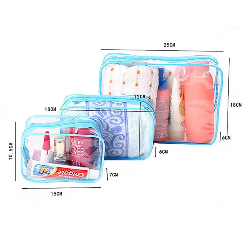 Travel Transparent Cosmetic Bag PVC Women Zipper Clear Makeup Bags Beauty Case Make Up Organizer Storage Bath Toiletry Wash Bag
Travel Transparent Cosmetic Bag PVC Women Zipper Clear Makeup Bags Beauty Case Make Up Organizer Storage Bath Toiletry Wash Bag