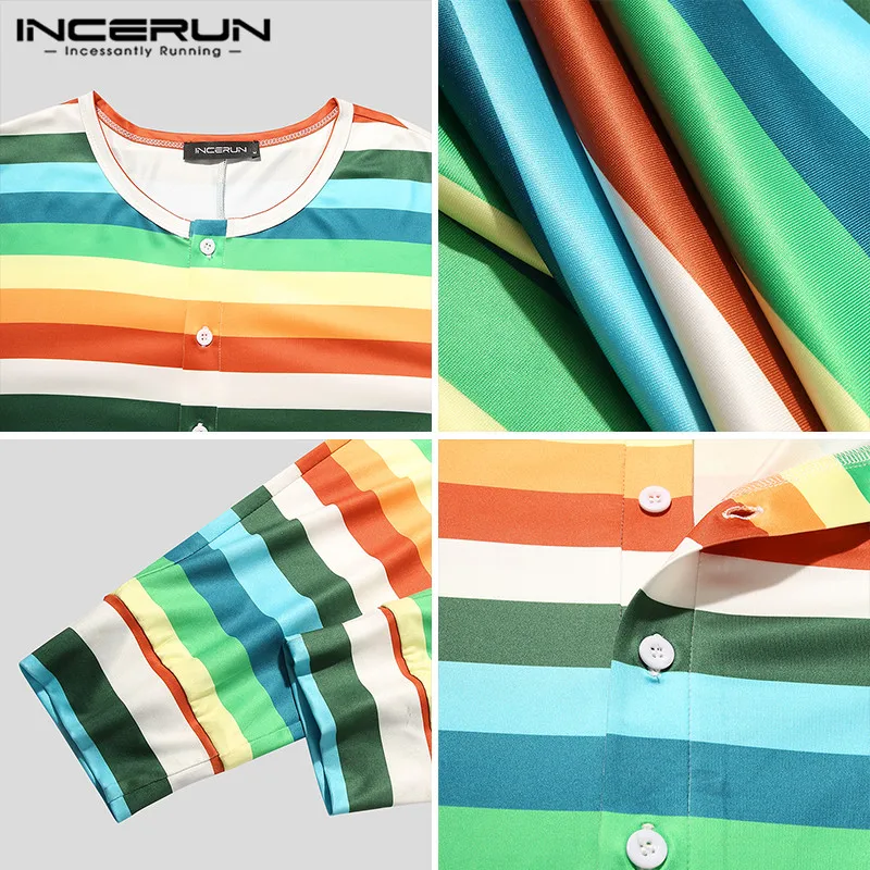 Striped Men Pajamas Jumpsuit Homewear O Neck Long Sleeve Leisure Fitness Overalls Cozy Button Men Nightwear Rompers 5XL INCERUN
Striped Men Pajamas Jumpsuit Homewear O Neck Long Sleeve Leisure Fitness Overalls Cozy Button Men Nightwear Rompers 5XL INCERUN