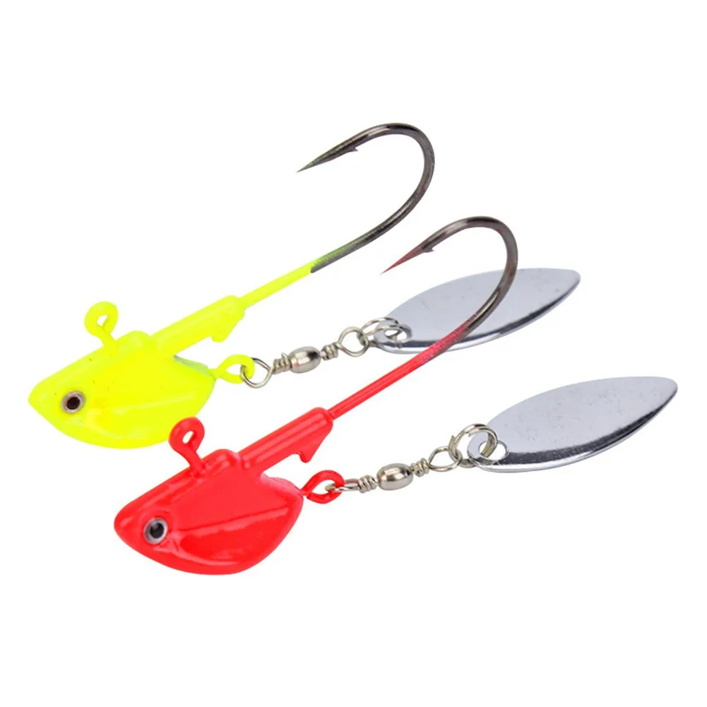 2pcs/3pcs 4.3cm Lead Head Fishhook Sequins 3D-eyes Fishing Lures Hooks With Spinner Spoon Fish Tackle Pesca Iscas 6/10/12/14g
2pcs/3pcs 4.3cm Lead Head Fishhook Sequins 3D-eyes Fishing Lures Hooks With Spinner Spoon Fish Tackle Pesca Iscas 6/10/12/14g