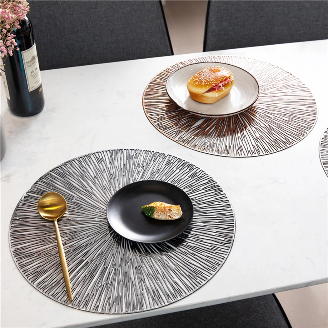 Hollow Round Insulation Placemat Hotel Restaurant Round Table Mat PVC Placemat Nordic Anti-Scalding Non-slip Decoration Placemat
Hollow Round Insulation Placemat Hotel Restaurant Round Table Mat PVC Placemat Nordic Anti-Scalding Non-slip Decoration Placemat