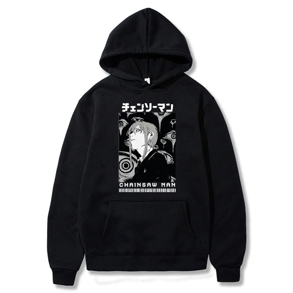 Japanese Anime Chainsaw Man Makima Graphics Print Hoodie Men Women Cartoon Style Hooded Sweatshirt Womens Oversized Streetwear
Japanese Anime Chainsaw Man Makima Graphics Print Hoodie Men Women Cartoon Style Hooded Sweatshirt Womens Oversized Streetwear