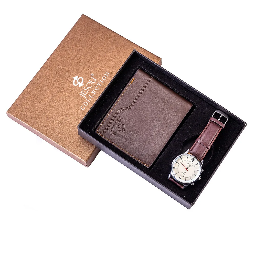 Men's gift set, beautifully packaged watch + wallet set, hot selling creative combination set men watch
Men's gift set, beautifully packaged watch + wallet set, hot selling creative combination set men watch
