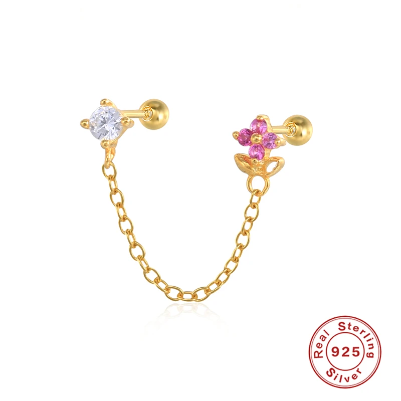 Aide Fashion 925 Sterling Silver Gold Shiny Rainbow Crystal Zircon Flower Tassel Stud Earrings for Women Fine Jewelry Pendiente
Aide Fashion 925 Sterling Silver Gold Shiny Rainbow Crystal Zircon Flower Tassel Stud Earrings for Women Fine Jewelry Pendiente