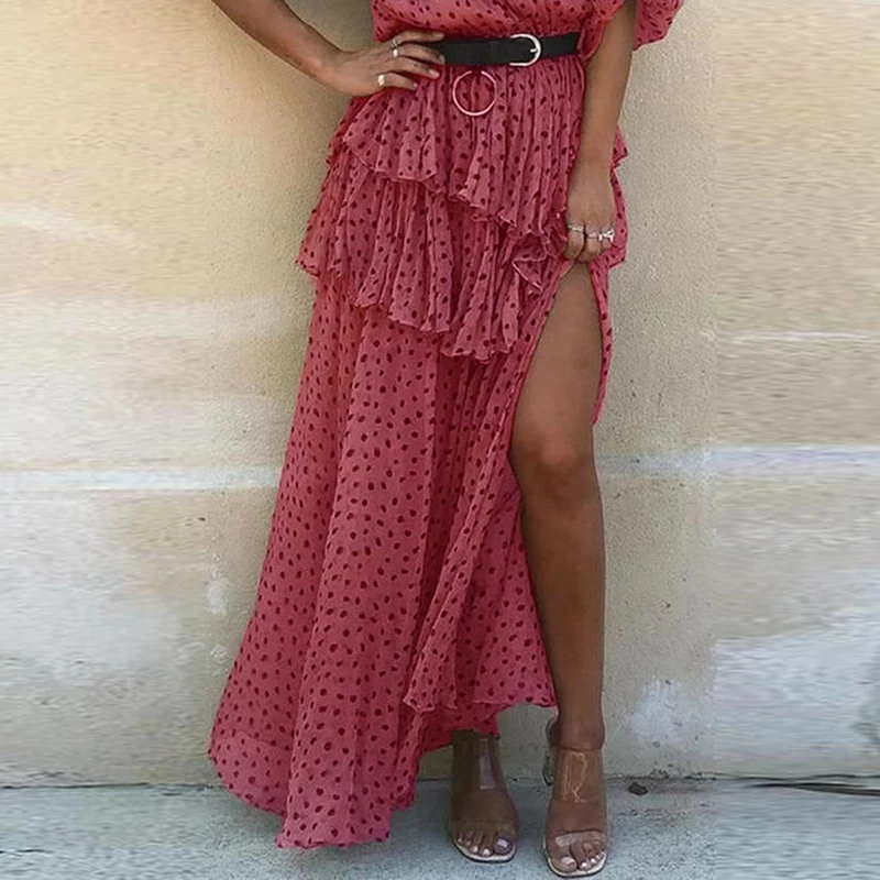 2021 Summer Chiffon Beach Dresses Women Sexy Off Shoulder Irregular Party Dress High Waist Short Sleeve Ruffle Maxi Long Dress
2021 Summer Chiffon Beach Dresses Women Sexy Off Shoulder Irregular Party Dress High Waist Short Sleeve Ruffle Maxi Long Dress