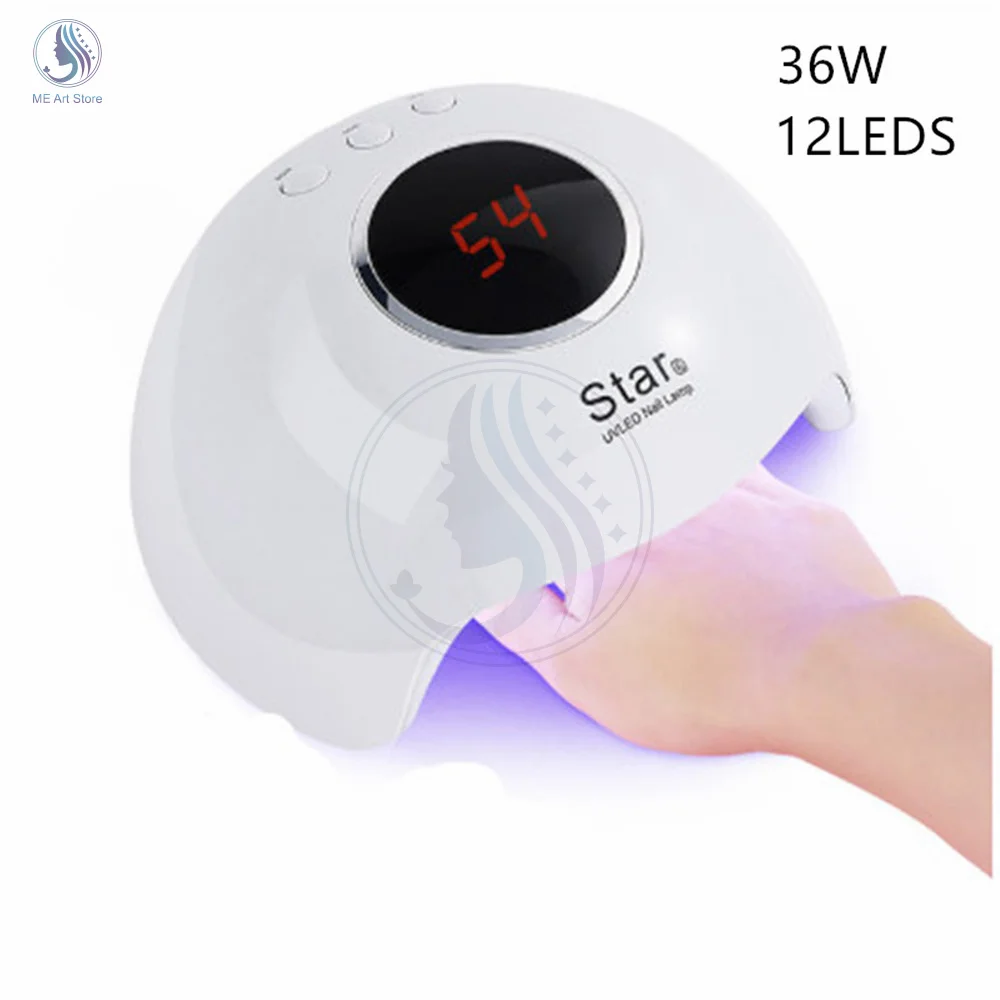 36W Star6 Nail Dryer UV nails lamp for manicure dry nail drying Gel ice polish lamp 12 LED auto sensor 30s 60s 90s nail art tool
36W Star6 Nail Dryer UV nails lamp for manicure dry nail drying Gel ice polish lamp 12 LED auto sensor 30s 60s 90s nail art tool