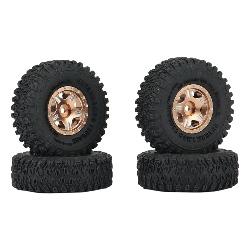 4PCS 53mm 1.0 Beadlock Wheel Rims Tires Set for 1/24 RC Crawler Car Axial SCX24 90081 AXI00001 Upgrade Parts
4PCS 53mm 1.0 Beadlock Wheel Rims Tires Set for 1/24 RC Crawler Car Axial SCX24 90081 AXI00001 Upgrade Parts