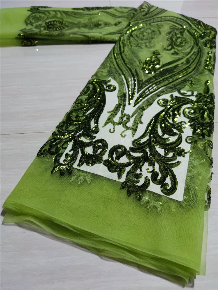 

Кружевная ткань с блестками 5 ярдов, африканские сетчатые блестки, кружевные ткани, высококачественные индийские женские вечерние платья, сетчатые кружева