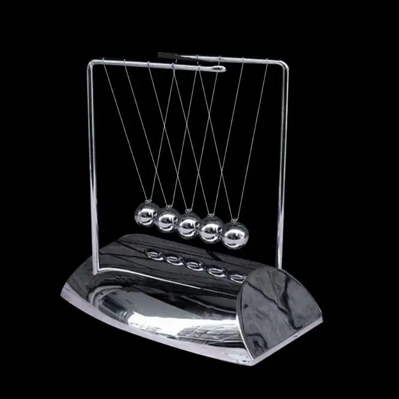 New Z-shaped Electroplating Base Solid Steel Balls Billiards Desk toys Decoration Newton Pendulum 746D
New Z-shaped Electroplating Base Solid Steel Balls Billiards Desk toys Decoration Newton Pendulum 746D