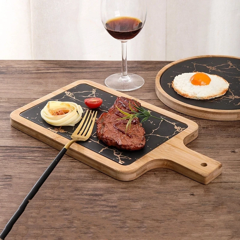 Pizza Sushi Western Steak Tray Cake Cutting Board Trays Golden Marble Household Wooden Western Food Dessert Plates Trays
Pizza Sushi Western Steak Tray Cake Cutting Board Trays Golden Marble Household Wooden Western Food Dessert Plates Trays