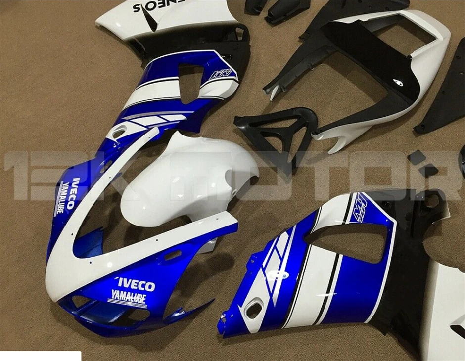 4Gifts High quality New ABS Motorcycle Fairing kits fit for Yamaha YZF R1 1998 1999 98 99 Bodywork set Free custom White Blue
4Gifts High quality New ABS Motorcycle Fairing kits fit for Yamaha YZF R1 1998 1999 98 99 Bodywork set Free custom White Blue