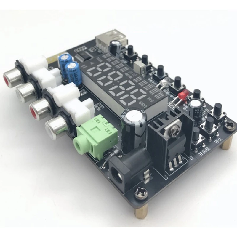 12V Bluetooth 5.0 MP3 Decoder Headphone Amplifier with Display Lossless Music U Disk AUX FM Decoding for Sound Amplifier
12V Bluetooth 5.0 MP3 Decoder Headphone Amplifier with Display Lossless Music U Disk AUX FM Decoding for Sound Amplifier