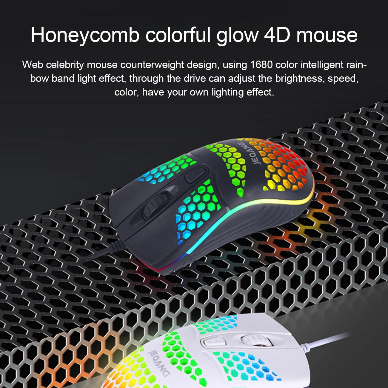 JEQANG G-102 Hole Honeycomb Hollow Gaming Mouse LED Mouse Wired Mouse Lightweight Mic Office Game Mouse
JEQANG G-102 Hole Honeycomb Hollow Gaming Mouse LED Mouse Wired Mouse Lightweight Mic Office Game Mouse