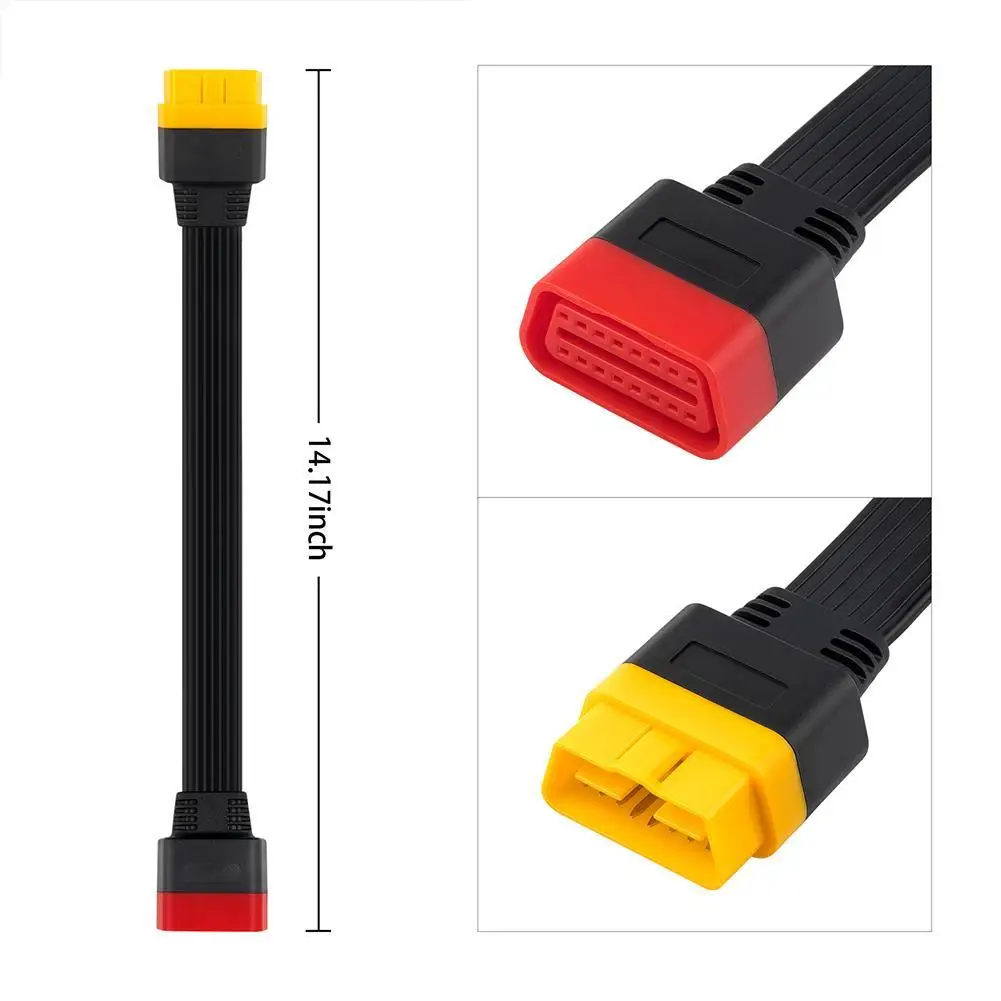 Car tester OBD2 extension cord Car cable extension cord Car computer X431 extension cord conversion plug
Car tester OBD2 extension cord Car cable extension cord Car computer X431 extension cord conversion plug