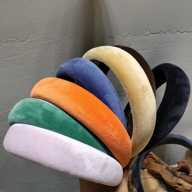 Sponge Headband velvet simple fashionable headwear solid color autumn and winter vantage wear ins headband
Sponge Headband velvet simple fashionable headwear solid color autumn and winter vantage wear ins headband