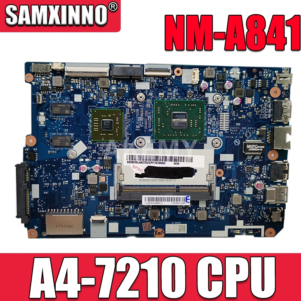 NEW 80TJ for ideapad 110-15 ACL laptop motherboard NM-A841 CPU:A4-7210 GPU:R5-M430 2GB DDR3 FRU 5B20L46267 5B20L46302 100test
NEW 80TJ for ideapad 110-15 ACL laptop motherboard NM-A841 CPU:A4-7210 GPU:R5-M430 2GB DDR3 FRU 5B20L46267 5B20L46302 100test