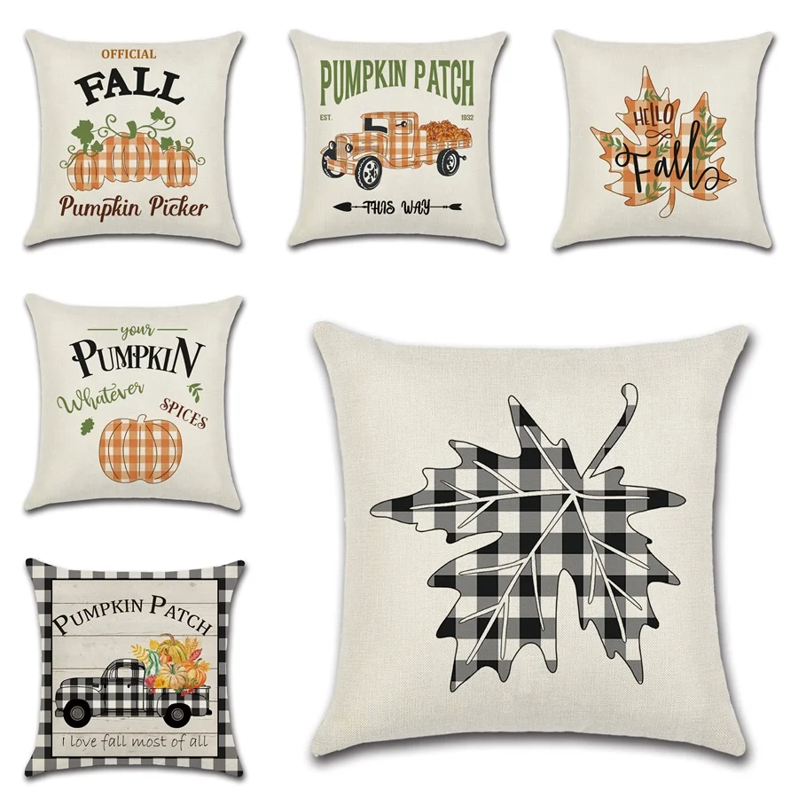 Geometric Lattice Pumpkins Cushion Cover Fall Maple Leaf Pillow Case Home Decor Sofa Pillow Cover Truck Melons Pillowcase
Geometric Lattice Pumpkins Cushion Cover Fall Maple Leaf Pillow Case Home Decor Sofa Pillow Cover Truck Melons Pillowcase