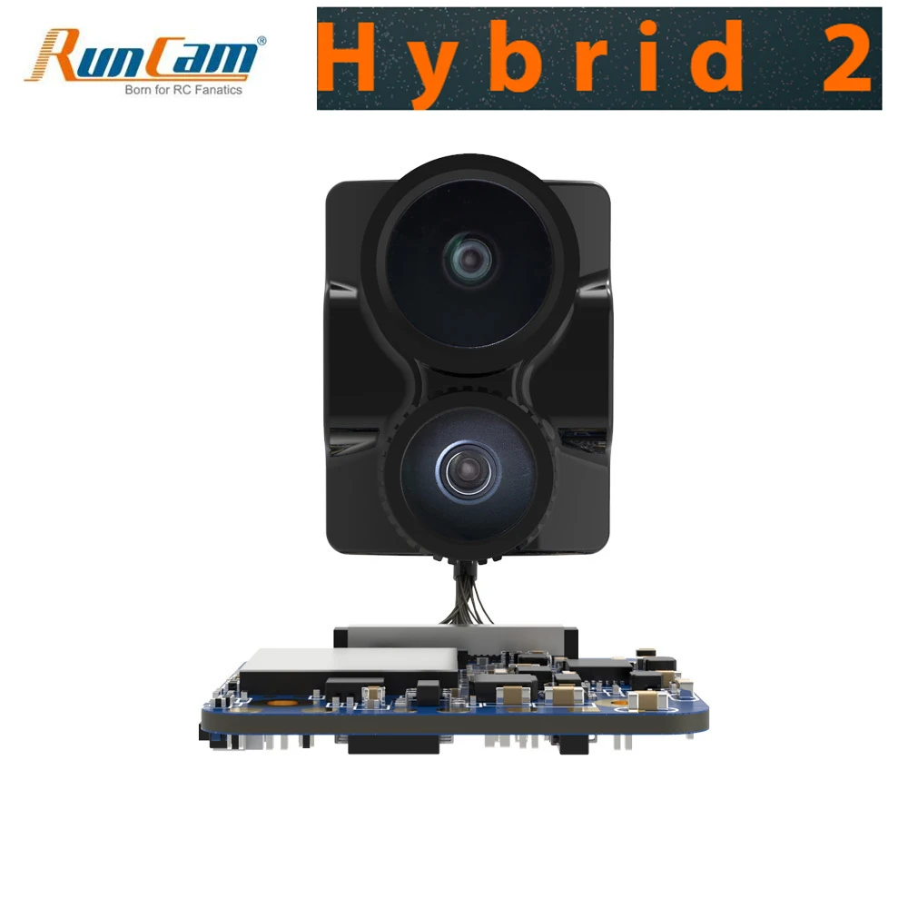 RunCam Hybrid V2 Dual Lens Wide Angle 4K HD Mini FPV Camera HD Recording FOV 145 Degree For FPV RC Racing Drone
RunCam Hybrid V2 Dual Lens Wide Angle 4K HD Mini FPV Camera HD Recording FOV 145 Degree For FPV RC Racing Drone