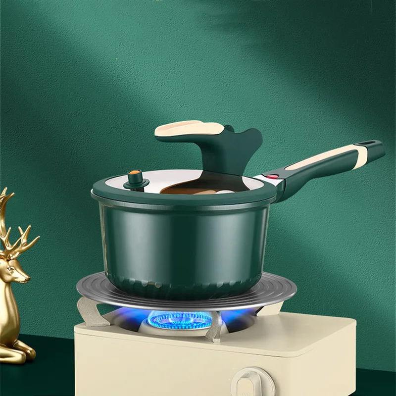 Household Kitchen Pan Non-Stick Aluminum Alloy 18CM Saucepan Small Soup Pot Milk Baby Food Supplement Cookware Cooking Utensils
Household Kitchen Pan Non-Stick Aluminum Alloy 18CM Saucepan Small Soup Pot Milk Baby Food Supplement Cookware Cooking Utensils