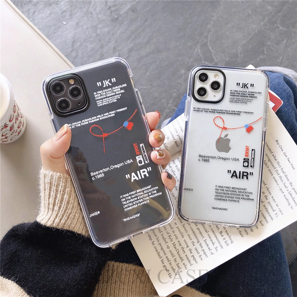 Hot Off Street sport Trend Brand clear Soft Silicon phone case for iPhone 11 Pro X XS MAX 12 mini 7 8 plus ins white label Cover
Hot Off Street sport Trend Brand clear Soft Silicon phone case for iPhone 11 Pro X XS MAX 12 mini 7 8 plus ins white label Cover