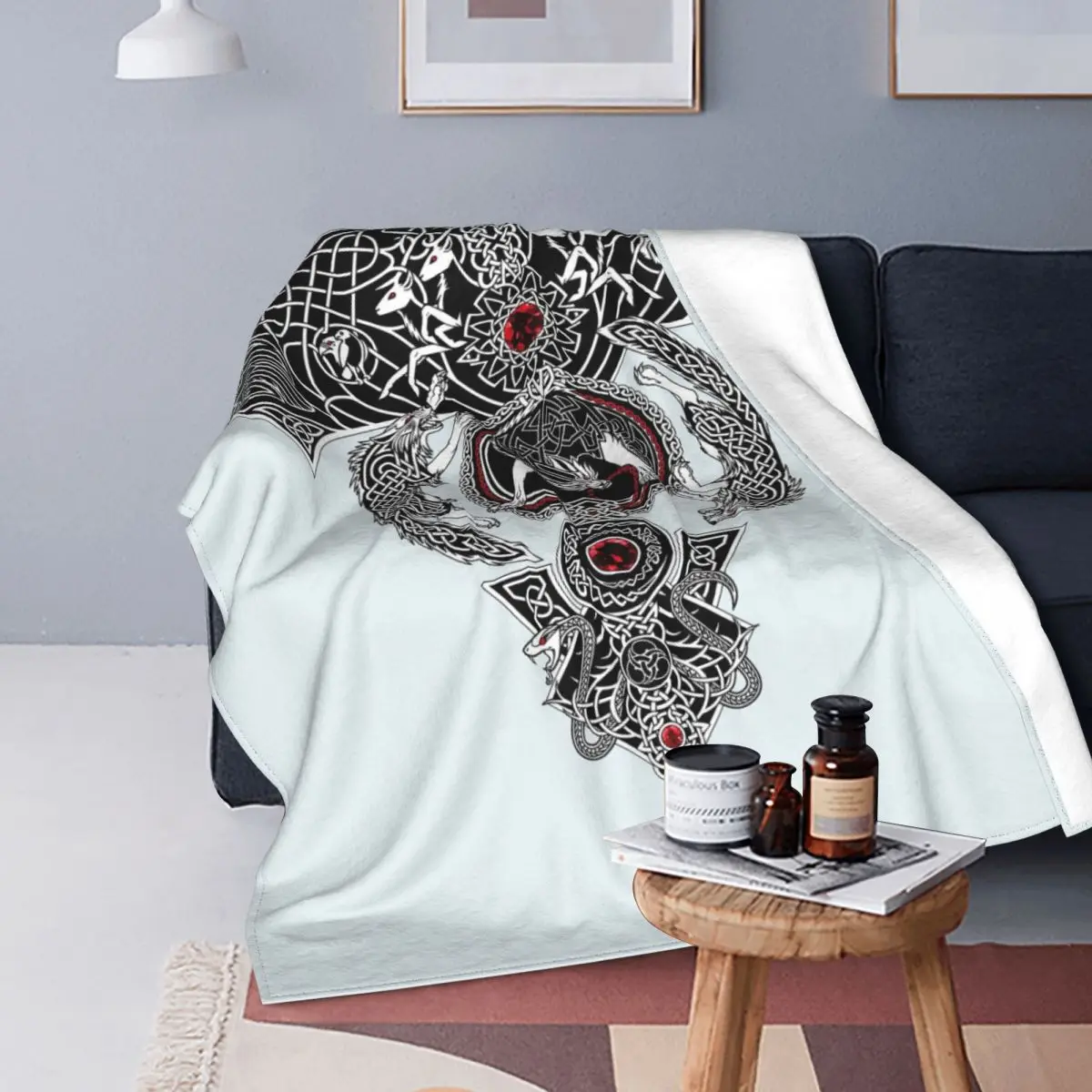 Mitologji Nordic Tattoo Blankets Flannel Textile Decor Mystic Viking Symbol Soft Throw Blankets for Bed Couch Bedding Throws
Mitologji Nordic Tattoo Blankets Flannel Textile Decor Mystic Viking Symbol Soft Throw Blankets for Bed Couch Bedding Throws