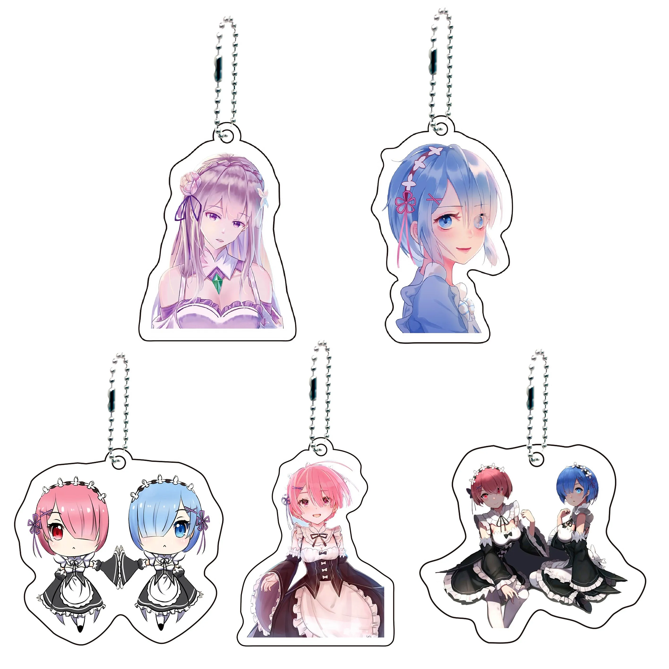 Anime Figure Ram Rem Keychain Life In A Different World From Zero Key Holder Acrylic Keyring Backpack Pendant for Cartoon Fans
Anime Figure Ram Rem Keychain Life In A Different World From Zero Key Holder Acrylic Keyring Backpack Pendant for Cartoon Fans