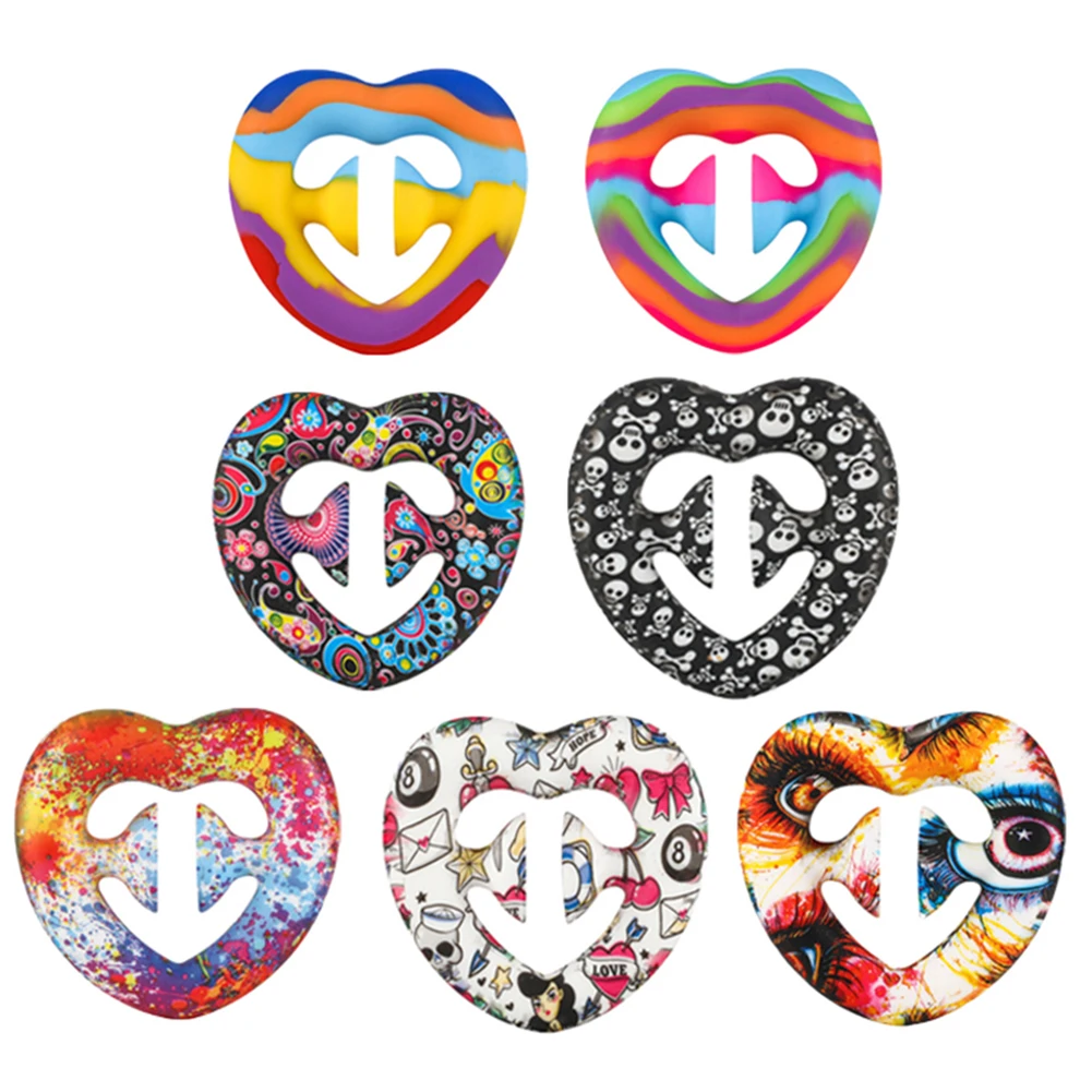 Silicone Colored Heart-Shaped Fidget Snappers Toys Finger Decompression Toys Anti-stress Stress Reliever Crafts Adults Kids
Silicone Colored Heart-Shaped Fidget Snappers Toys Finger Decompression Toys Anti-stress Stress Reliever Crafts Adults Kids