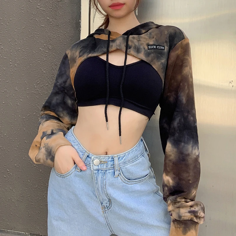 YICIYA Autumn Winter Harajuku Sweat Shirt Streetwear Tie Dye Print Cropped Hoodies Women Long Sleeve Smocked Sweatshirt Ladies
YICIYA Autumn Winter Harajuku Sweat Shirt Streetwear Tie Dye Print Cropped Hoodies Women Long Sleeve Smocked Sweatshirt Ladies