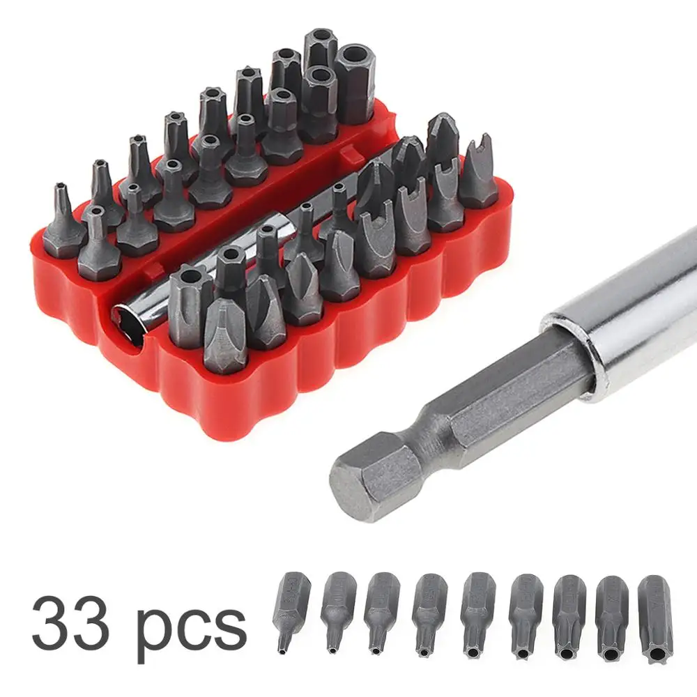 33 in 1 Hollow Screwdriver Kit Hand Tool Set with Hexagonal Hex Cross Torx Special Batch Charging Drill Shaped Screw Driver Bits
33 in 1 Hollow Screwdriver Kit Hand Tool Set with Hexagonal Hex Cross Torx Special Batch Charging Drill Shaped Screw Driver Bits