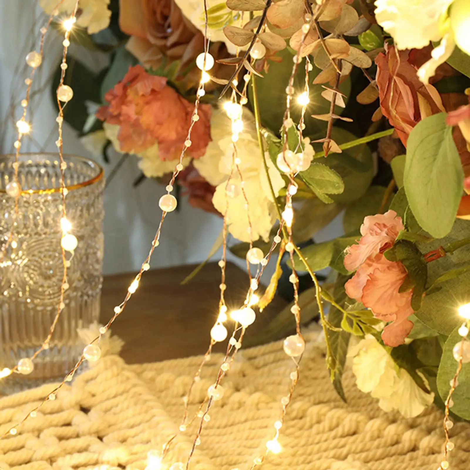 50 Lamp LED String Lights Copper Wire lights Night Light Christmas Garland Room Bedroom Indoor Wedding Decoration Lamp
50 Lamp LED String Lights Copper Wire lights Night Light Christmas Garland Room Bedroom Indoor Wedding Decoration Lamp