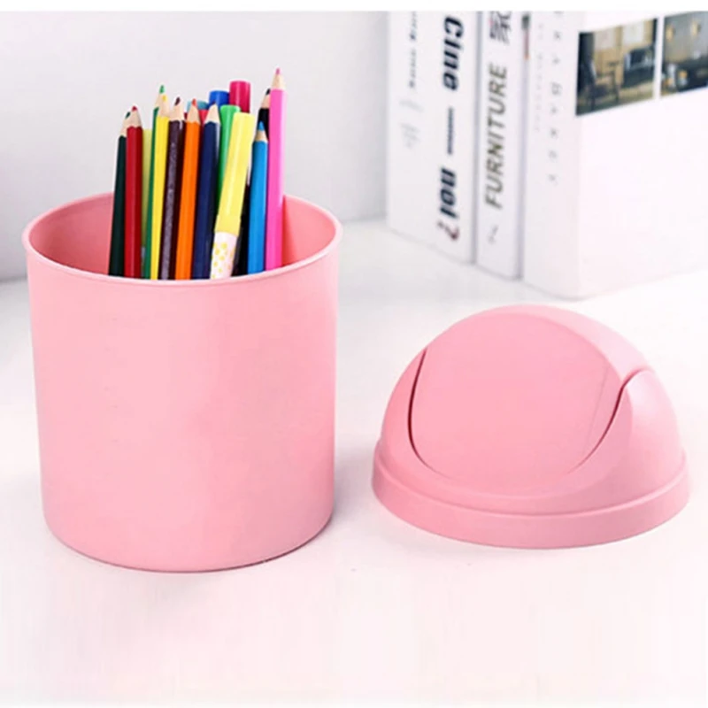 Mini Trash Can Mini Waste Bin Desktop Home Garbage Basket Table Trash Can Swing with Lid Creative Office Household
Mini Trash Can Mini Waste Bin Desktop Home Garbage Basket Table Trash Can Swing with Lid Creative Office Household
