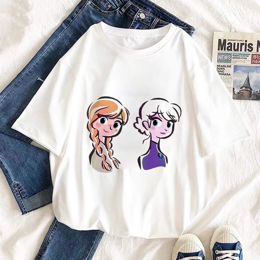 Женская футболка с рисунком Принцессы Диснея, Милая женская футболка с рисунком «Холодное сердце», Женские топы с коротким рукавом, футболк...
Женская футболка с рисунком Принцессы Диснея, Милая женская футболка с рисунком «Холодное сердце», Женские топы с коротким рукавом, футболк...