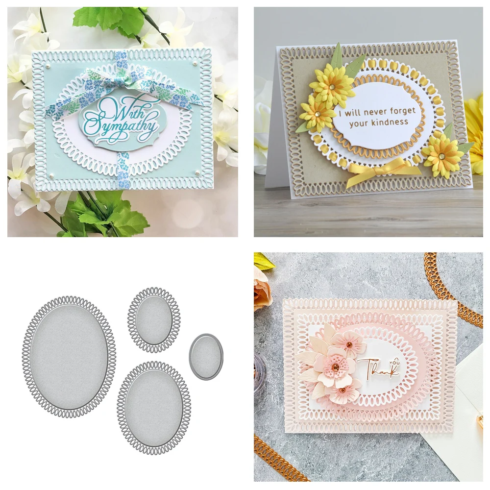 Овальные кружева фотоальбом металлические Вырубные штампы для «сделай сам» Скрапбукинг Фотоальбом Декор тиснение праздничные штампы для ...
Овальные кружева фотоальбом металлические Вырубные штампы для «сделай сам» Скрапбукинг Фотоальбом Декор тиснение праздничные штампы для ...