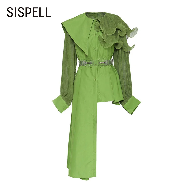 Женское платье лоскутного покроя SISPELL, винтажное платье с оборками, круглым вырезом, длинным рукавом, высокой талией, поясом и асимметричным...
Женское платье лоскутного покроя SISPELL, винтажное платье с оборками, круглым вырезом, длинным рукавом, высокой талией, поясом и асимметричным...