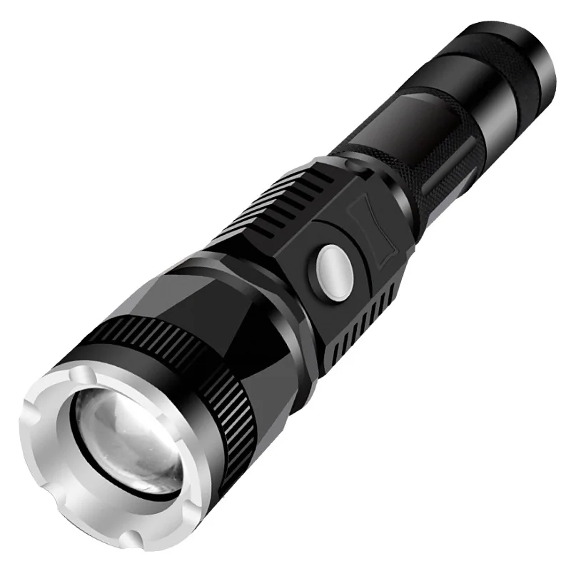 Tactical Flashlight Self Defense Telescopic Zoom USB Rechargeable Super Bright T6 Led 5 Lighting Modes Power Bank Flashlight
Tactical Flashlight Self Defense Telescopic Zoom USB Rechargeable Super Bright T6 Led 5 Lighting Modes Power Bank Flashlight