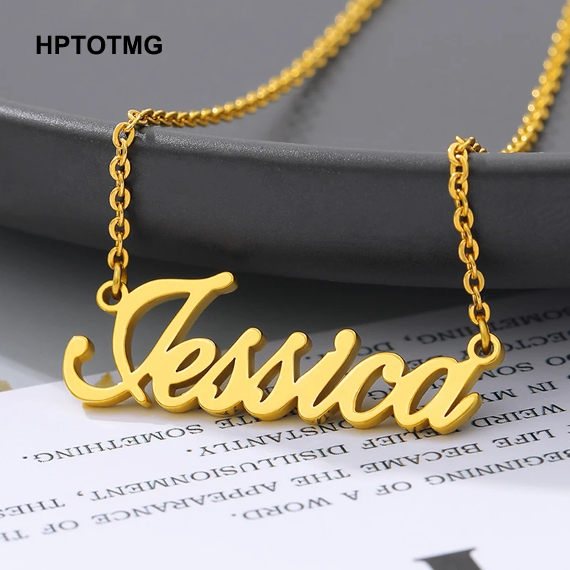 Personalized Custom Name Necklaces For Women Men Gold Color Stainless Steel Chain Nameplate Pendant Necklace Jewelry
Personalized Custom Name Necklaces For Women Men Gold Color Stainless Steel Chain Nameplate Pendant Necklace Jewelry