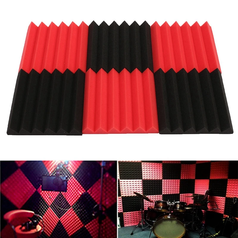 6Pcs 30X30X5Cm Wedge Sound Insulation Studio Foam Red/Black Studio Foam Musical Instruments Parts & Accessories
6Pcs 30X30X5Cm Wedge Sound Insulation Studio Foam Red/Black Studio Foam Musical Instruments Parts & Accessories