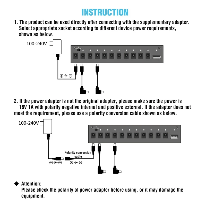 Multi-Circuit Guitar Pedal Power Supply 10 Isolated Output Power Tuner Short Circuit /Overcurrent Protection Guitar Effect Power
Multi-Circuit Guitar Pedal Power Supply 10 Isolated Output Power Tuner Short Circuit /Overcurrent Protection Guitar Effect Power