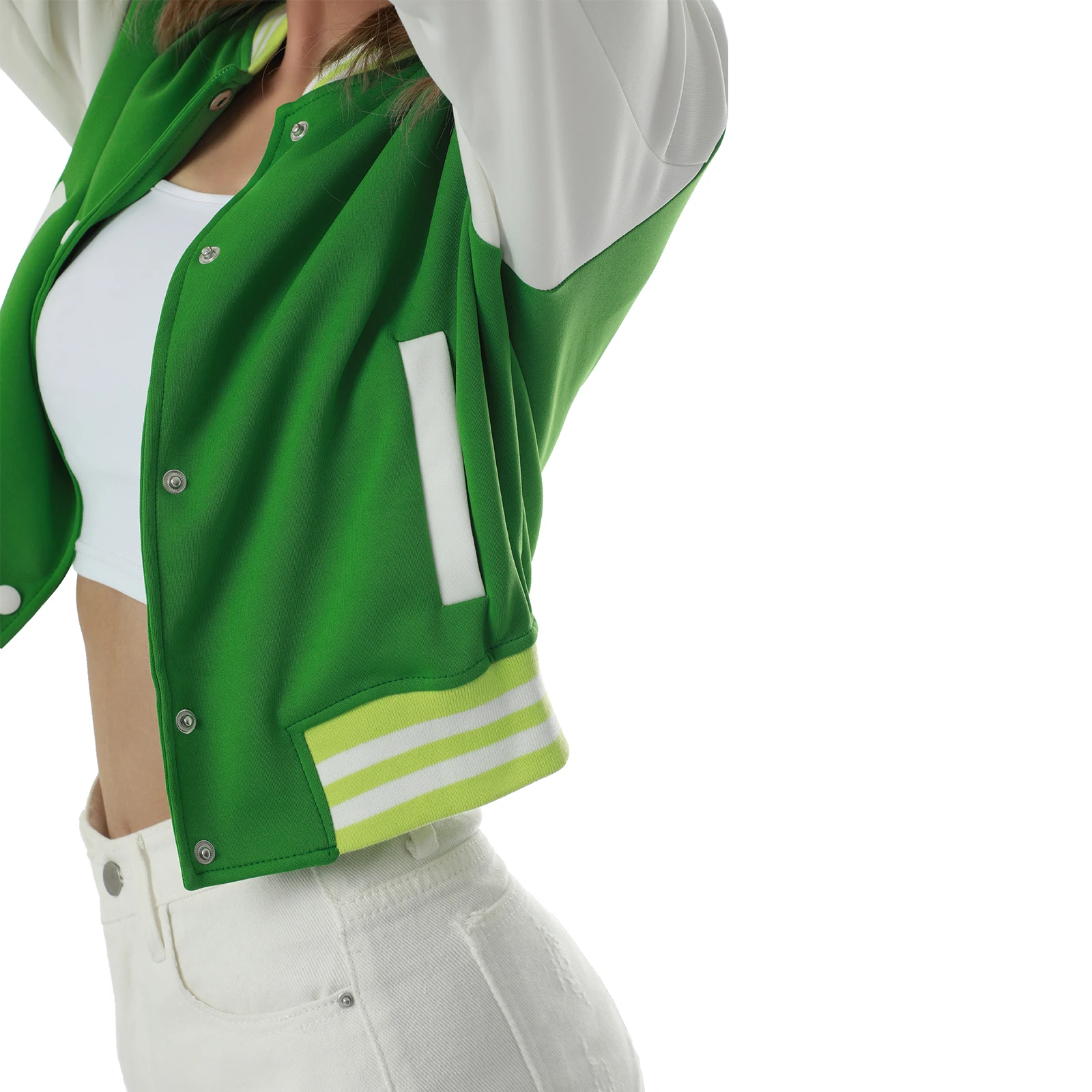 Женские свободные бейсбольные куртки с длинным рукавом, укороченные куртки контрастных цветов на пуговицах
Женские свободные бейсбольные куртки с длинным рукавом, укороченные куртки контрастных цветов на пуговицах