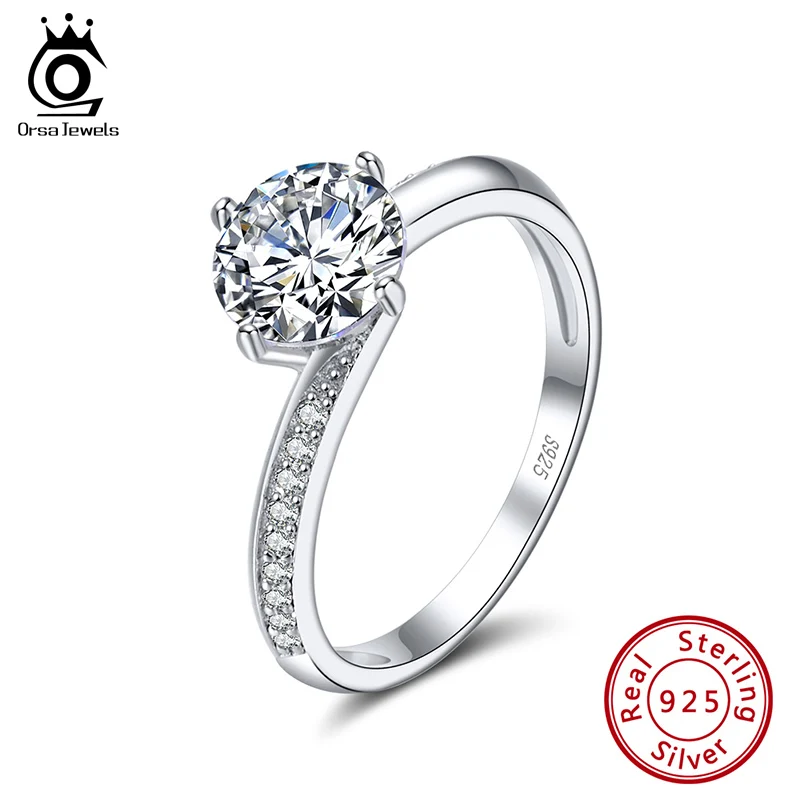 ORSA JEWELS New Engagement Ring 925 Sterling Silver Rings for Women Anniversary Ring Wedding Rings Silver 925 Jewelry SR152
ORSA JEWELS New Engagement Ring 925 Sterling Silver Rings for Women Anniversary Ring Wedding Rings Silver 925 Jewelry SR152