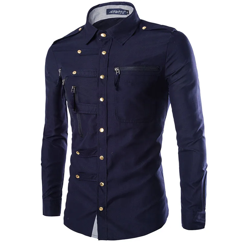 2020 spring autumn new men's shirt jacket domineering slim long-sleeved lapel blouse complex multi-button metal decorative coat
2020 spring autumn new men's shirt jacket domineering slim long-sleeved lapel blouse complex multi-button metal decorative coat