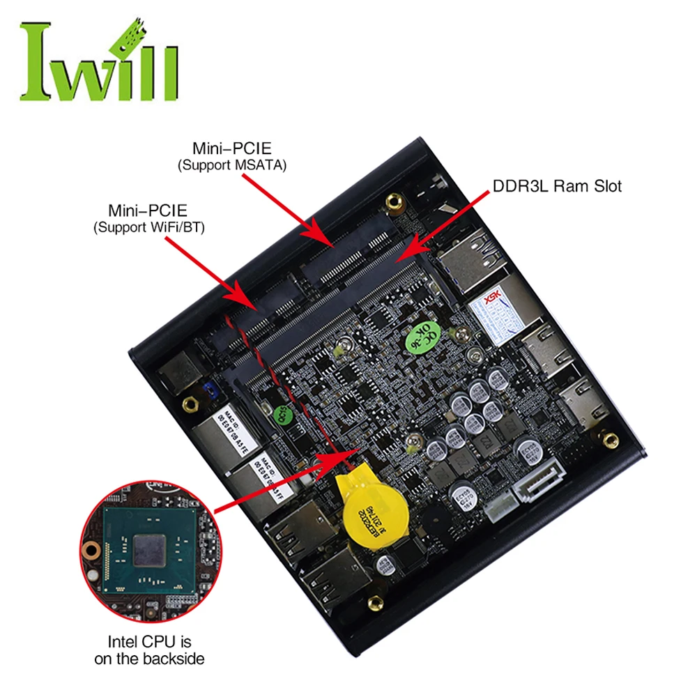 low price pc server NUC-C3L2 mini pc router Celeron J3060 Dual Core 1.6Ghz CPU without CD-ROM
low price pc server NUC-C3L2 mini pc router Celeron J3060 Dual Core 1.6Ghz CPU without CD-ROM