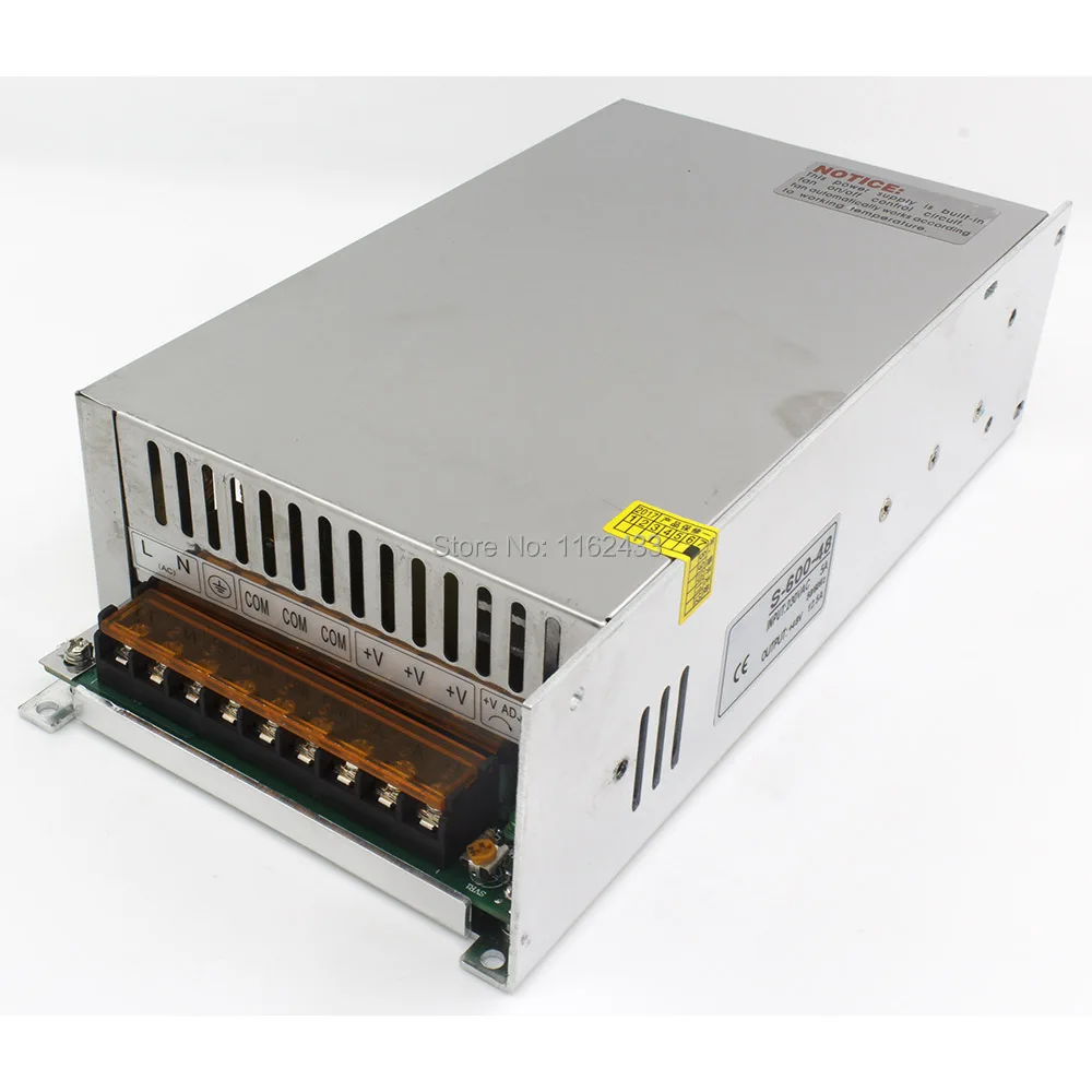 S-600-48 600W 48VDC 12.5A single group switching power supply AC 110V / 220V to DC 48V
S-600-48 600W 48VDC 12.5A single group switching power supply AC 110V / 220V to DC 48V