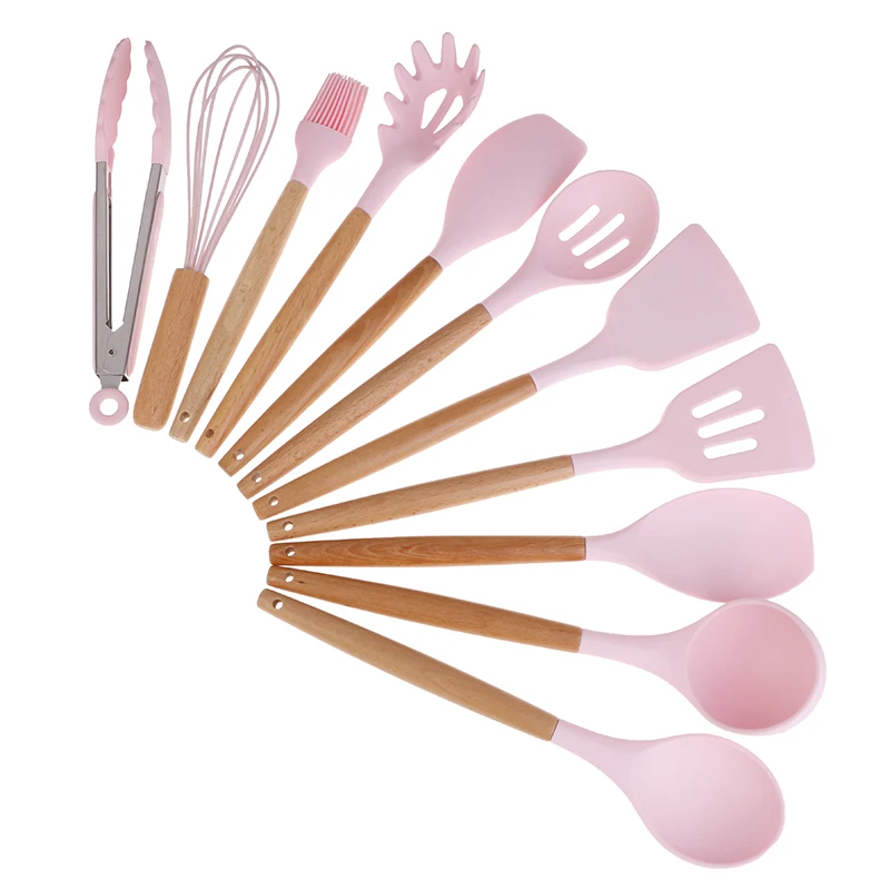 Silicone Kitchenware Cooking Utensils Set Heat Resistant Kitchen Non-Stick Cooking Utensils Baking Tools
Silicone Kitchenware Cooking Utensils Set Heat Resistant Kitchen Non-Stick Cooking Utensils Baking Tools