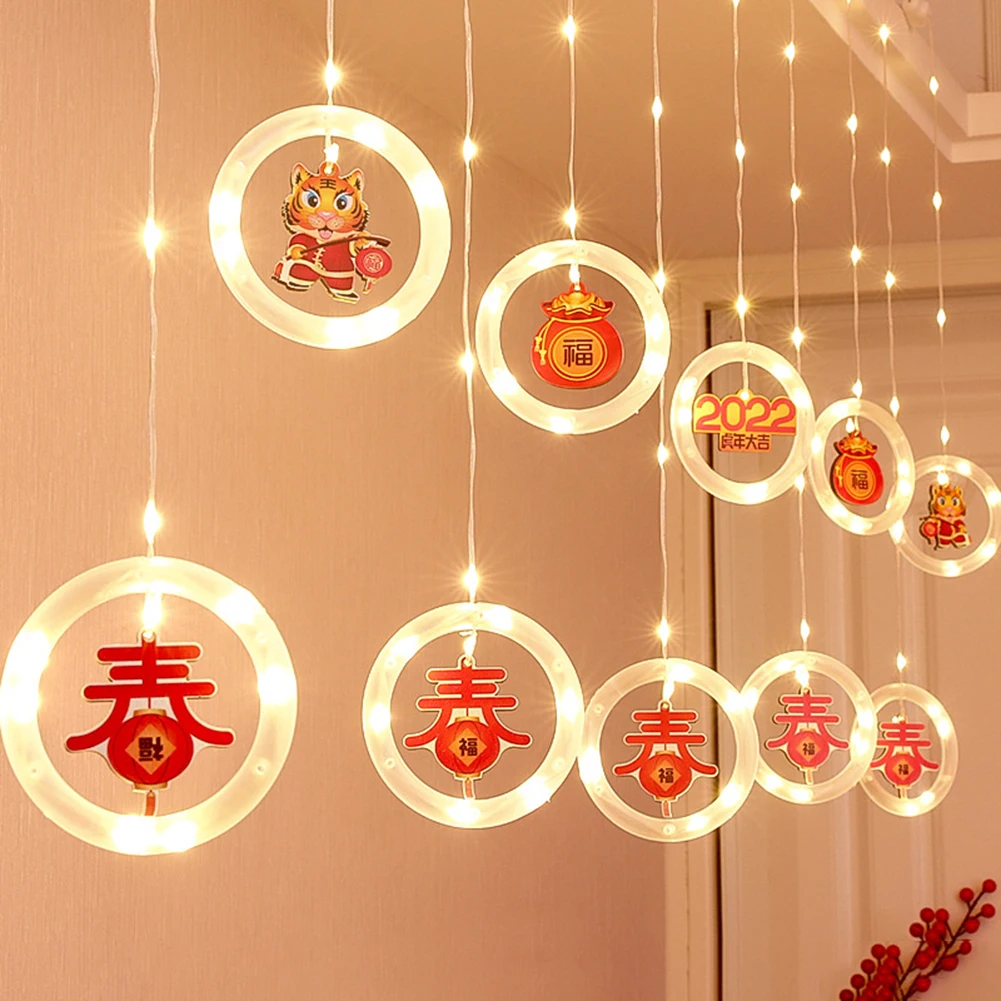 

Новогодняя светодиодная сказочная Гирлянда-занавеска s, подвесное освесветильник для гостиной, праздничное Рождественское украшение для в...