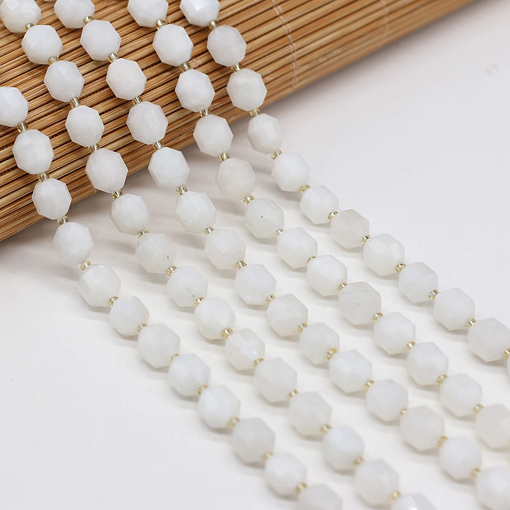 Hot Selling Natural Moonstone Faceted Semi-precious Stone Bead Boutique Making DIY Fashion Charm Necklace Bracelet Gift
Hot Selling Natural Moonstone Faceted Semi-precious Stone Bead Boutique Making DIY Fashion Charm Necklace Bracelet Gift